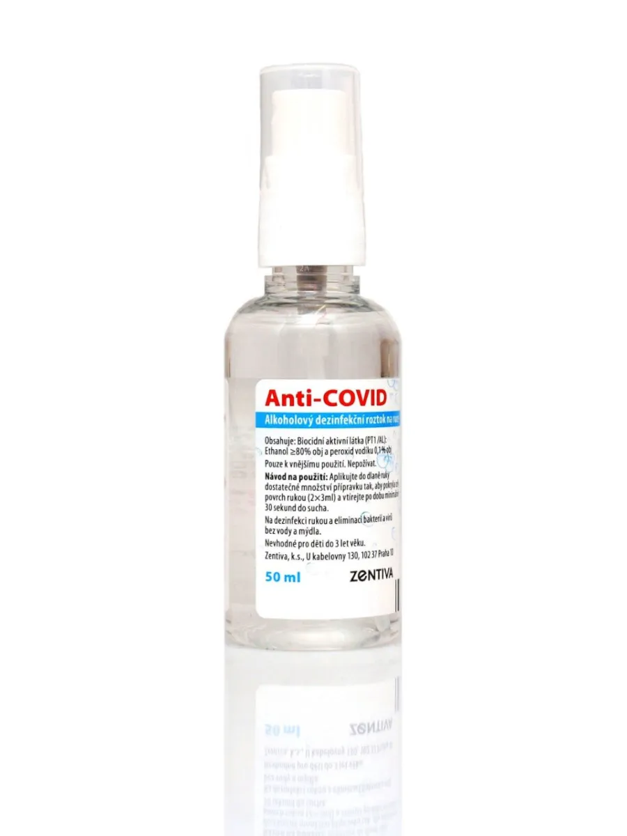 Anti-COVID Alkoholový dezinfekční roztok na ruce 50 ml