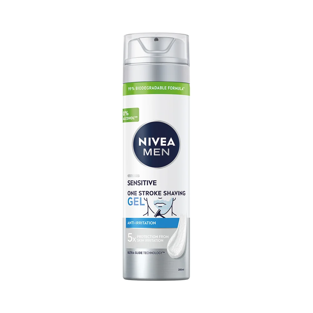 Nivea Men Sensitive gel na holení na strniště 200 ml