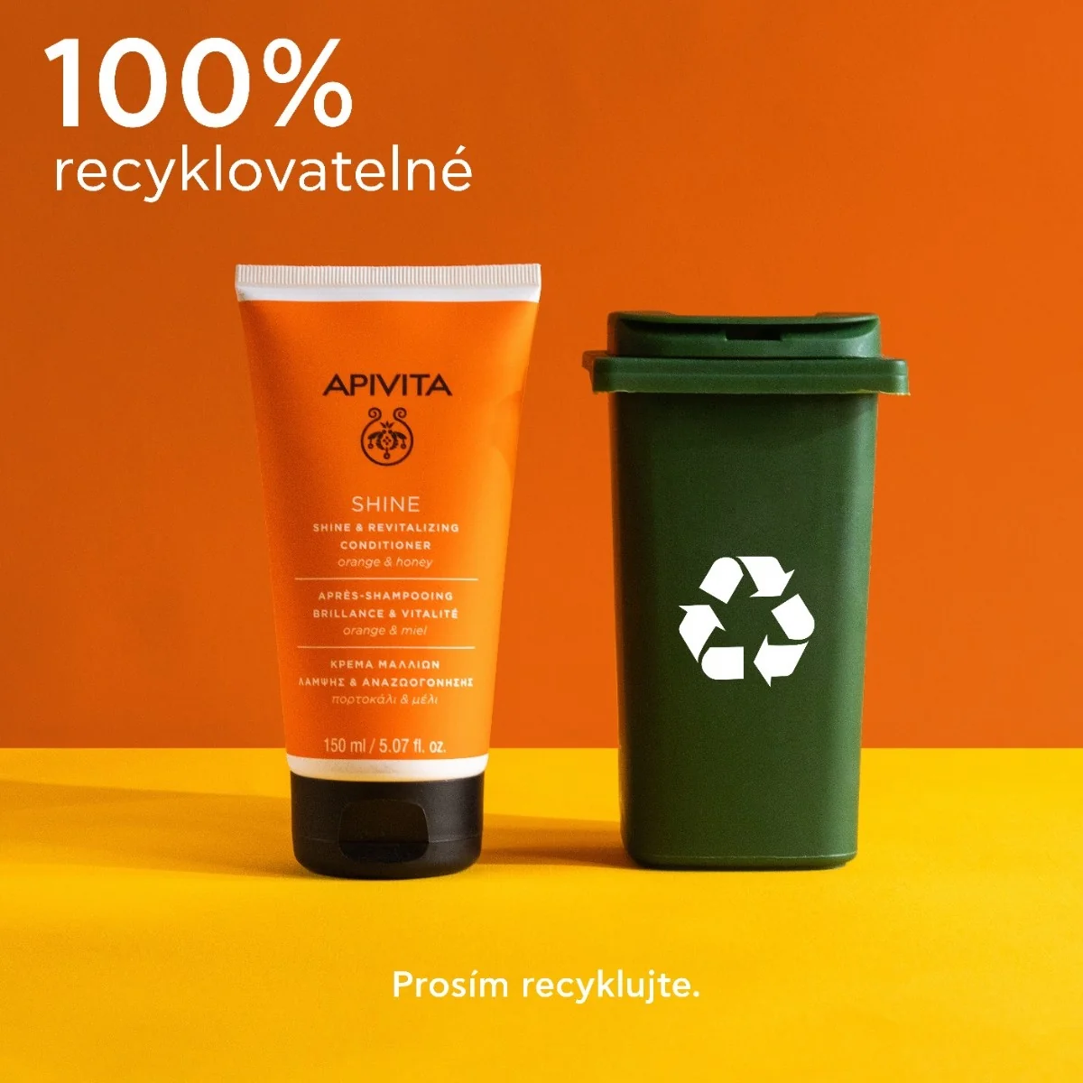 APIVITA Shine & Revitalizing kondicionér pro lesk a oživení 150 ml