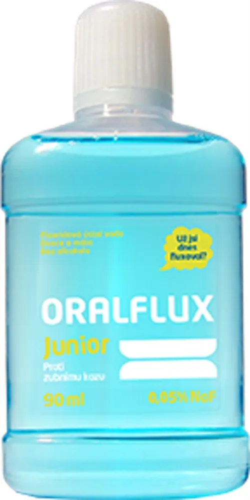Oralflux Junior ovoce a máta ústní voda 90 ml