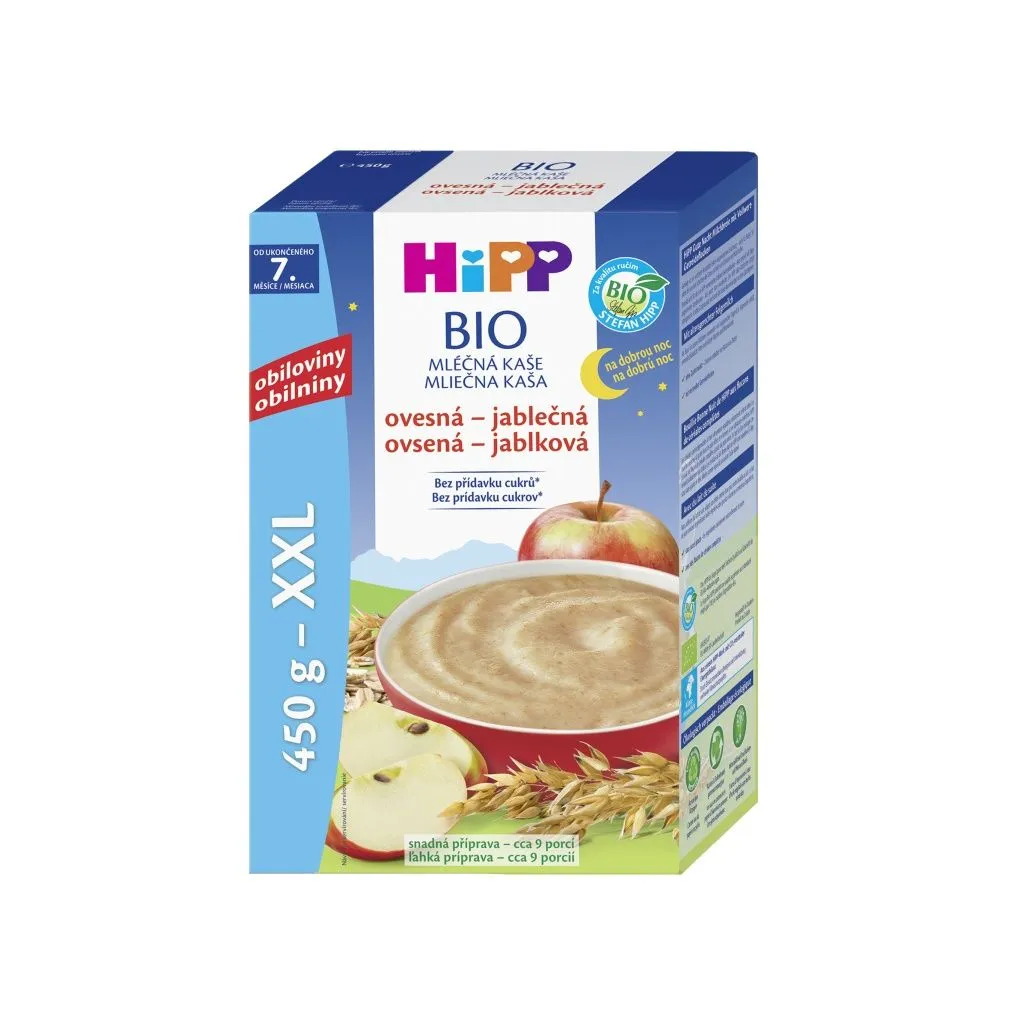 Hipp BIO Mléčná kaše na dobrou noc ovesná-jablečná 450 g