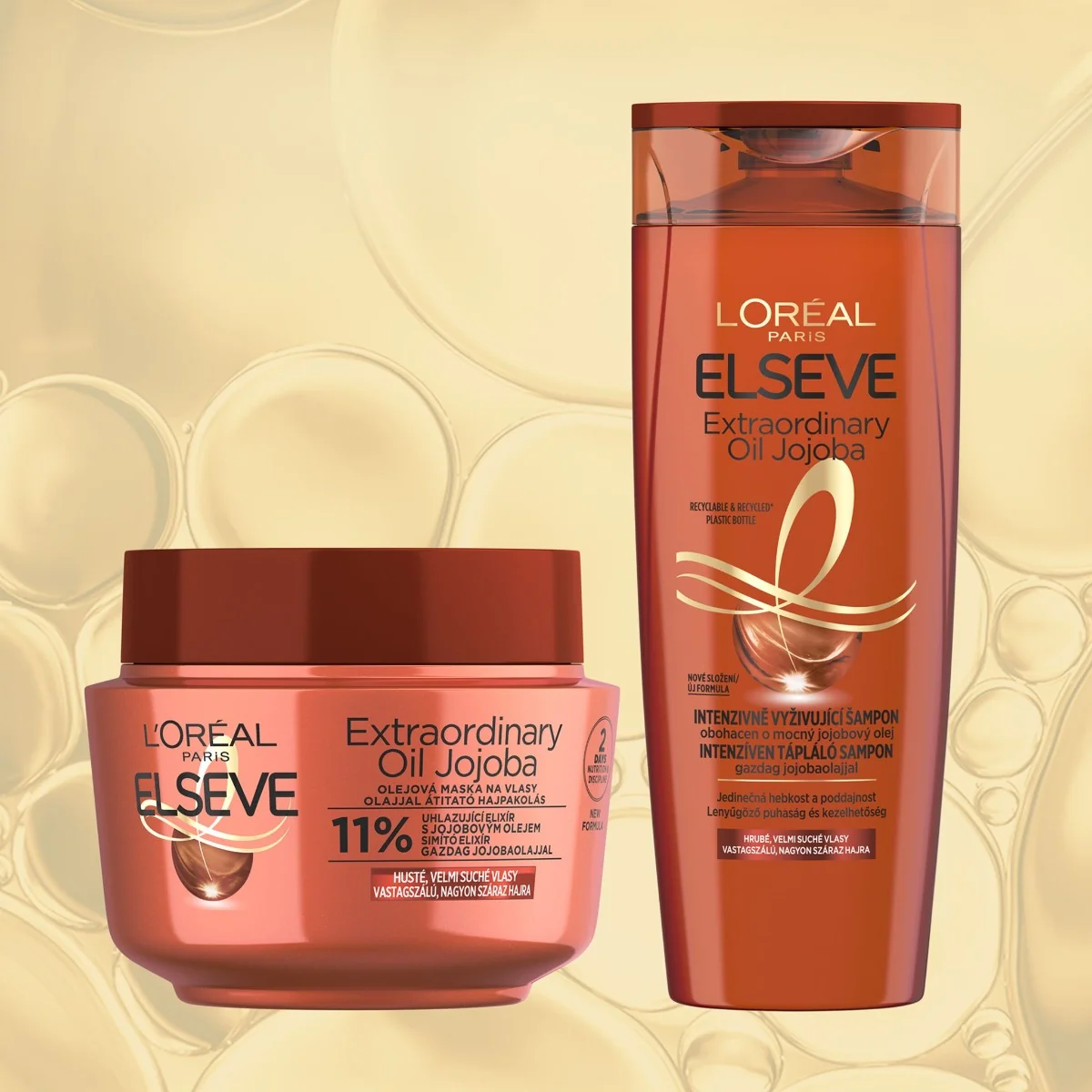 Loréal Paris Elseve Extraordinary Oil Jojoba vlasová maska 300 ml