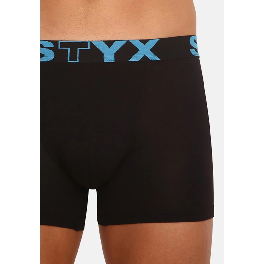 Styx Pánské boxerky long sportovní guma černé (U961) L