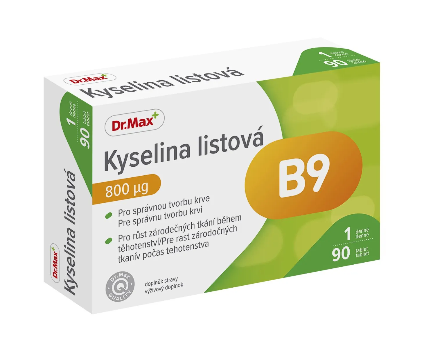 Dr. Max Kyselina listová 800 µg 90 tablet