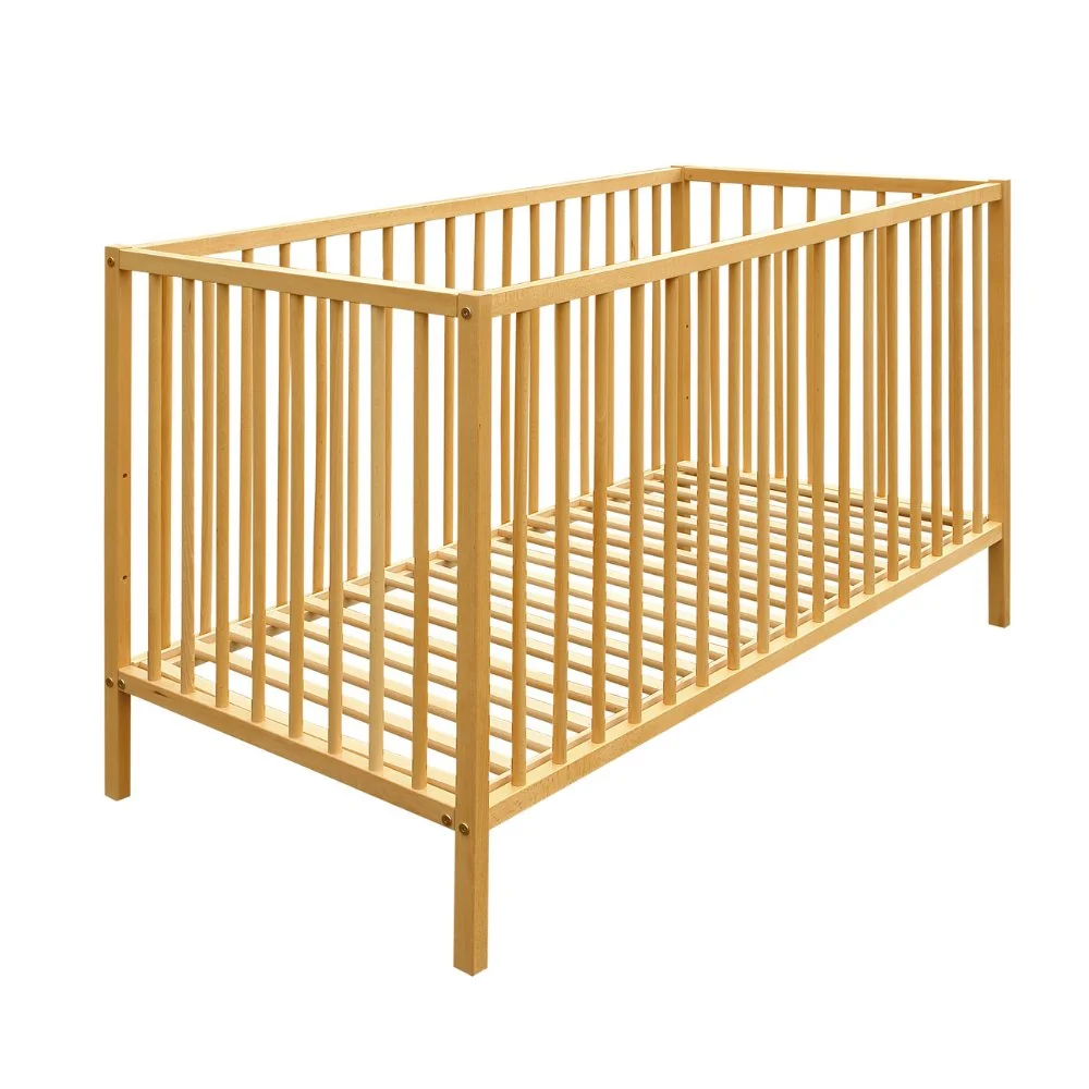 Petite&Mars Postýlka dřevěná Nela Beech Wood 120x60 cm