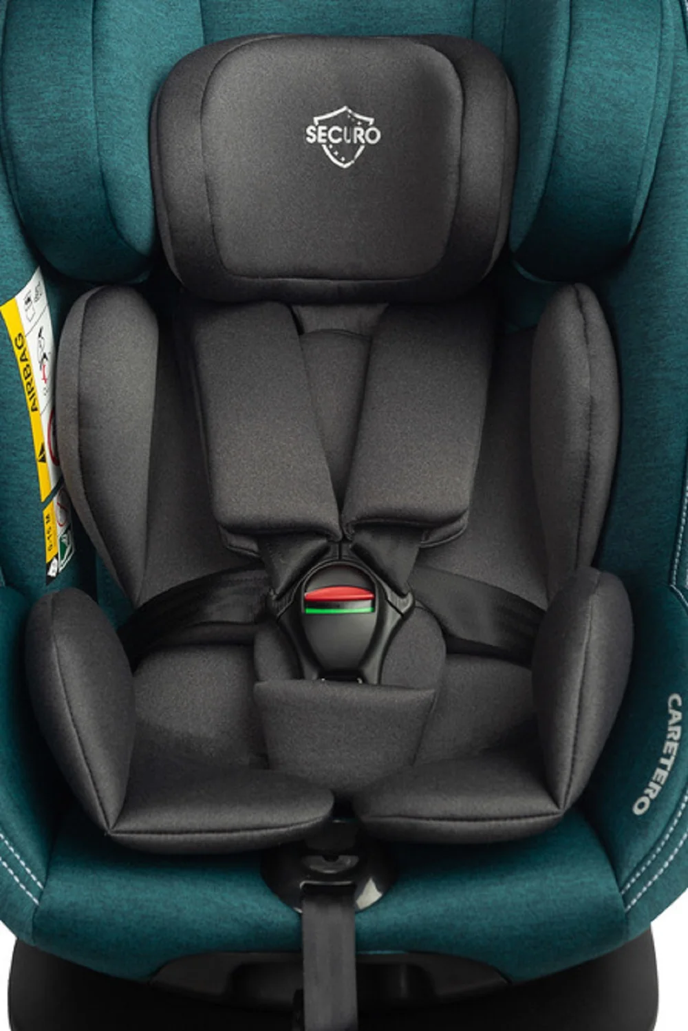 Caretero Dětská autosedačka Securo 40–150 cm, otočná, ISOFIX, i-Size, 40-150, zelená
