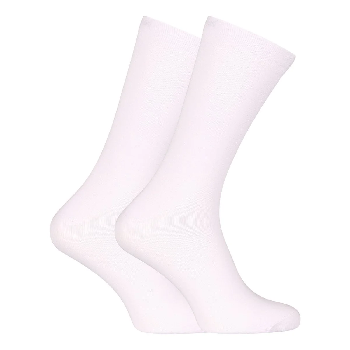 Nedeto 3PACK ponožky vysoké bambusové bílé (3PBV02) XL