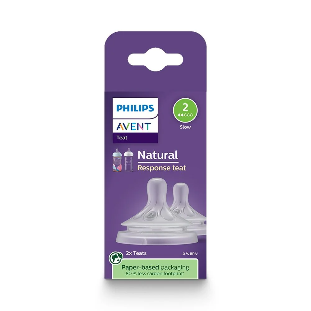 Philips Avent Natural Response 2 Savička pomalý průtok 0m+ 2 ks