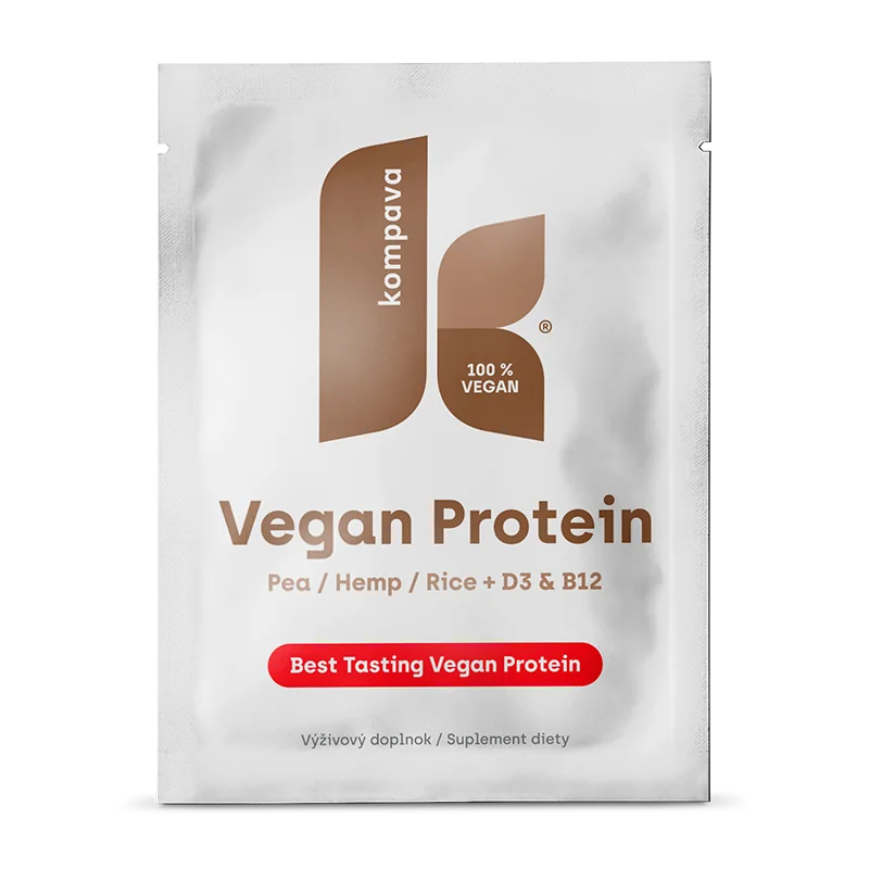 KOMPAVA Vegan Protein 525g čokoláda pomeranč 