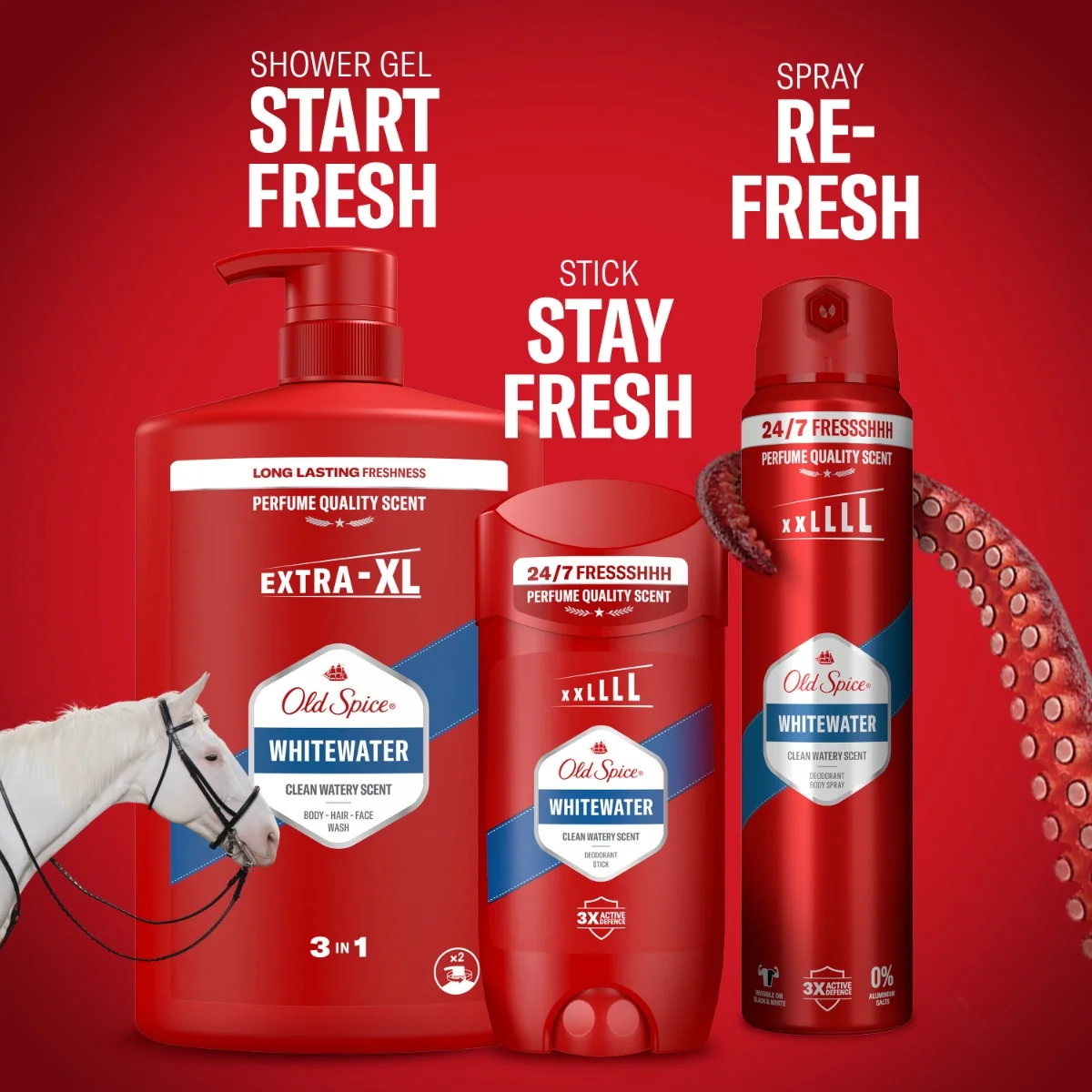 Old Spice Whitewater Pánský sprchový gel a šampon 1000 ml