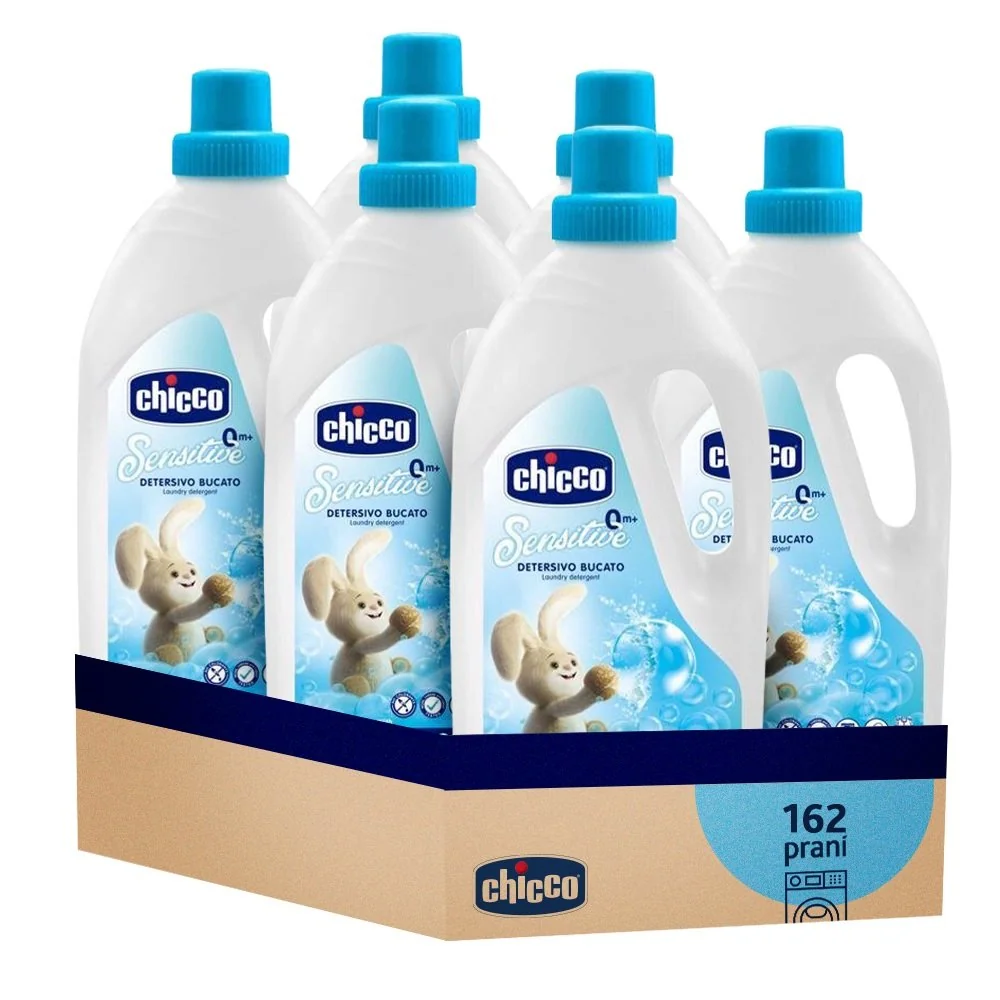Chicco 6x Prostředek prací dětský Sensitive 1,5 l (27 praní)