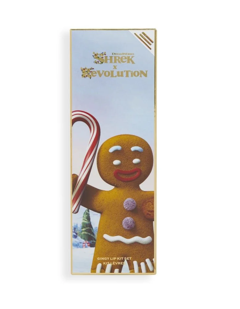 Revolution x Shrek Gingy Lip Kit dárková sada 6 ml