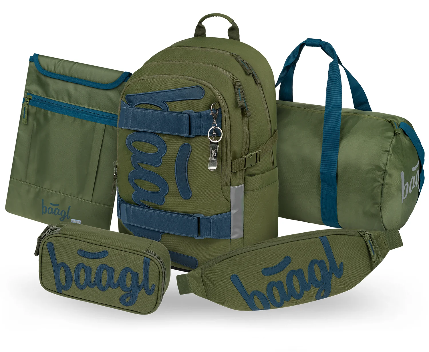 Baagl Školní set Skate Olive II