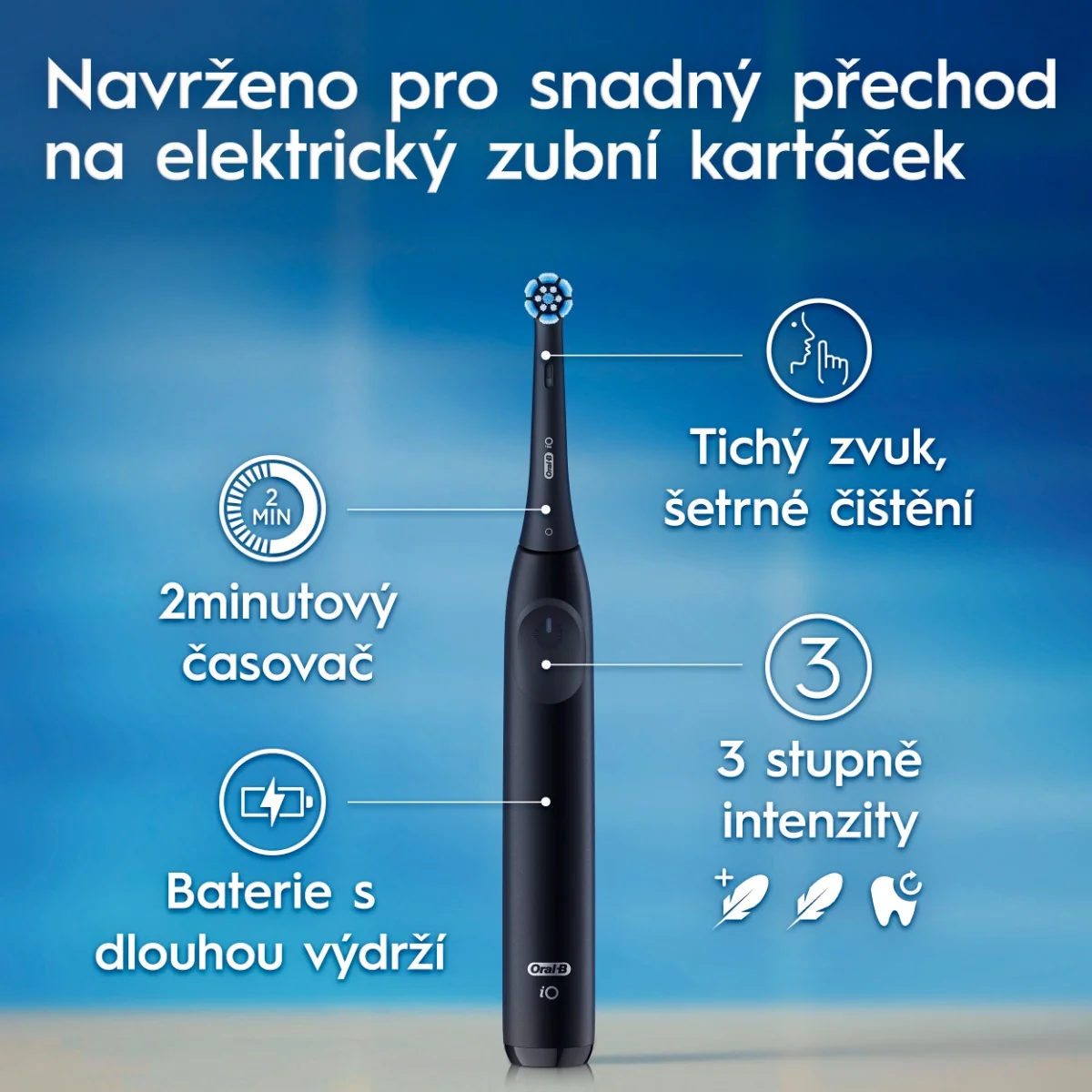 Oral-B iO 2 elektrický zubní kartáček černý