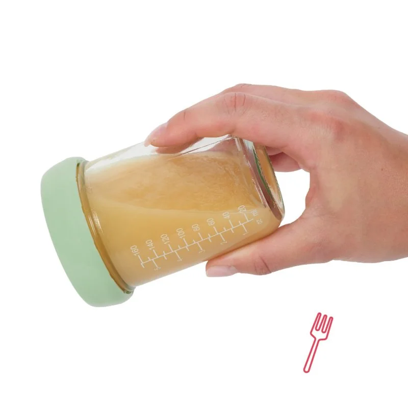 Badabulle skleněné misky s víčky 2x 220ml
