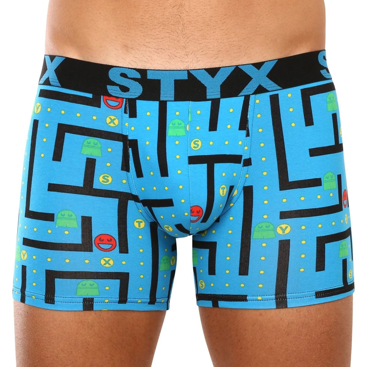 Styx 3PACK pánské boxerky long art sportovní guma vícebarevné (3U12914) XL