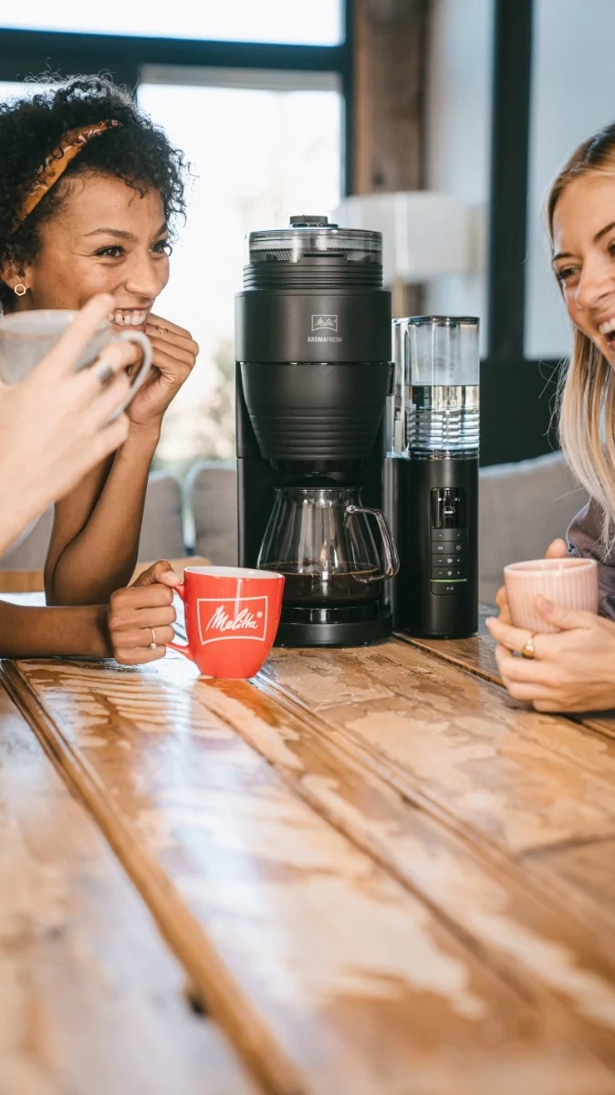 Melitta AromaFresh Glass Pro kávovar s mlýnkem černý