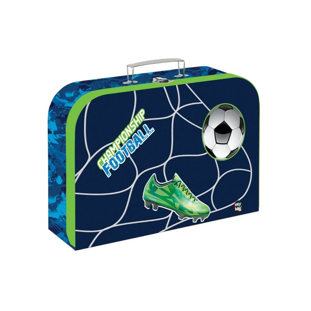 Oxybag Kufřík na výtvarku Fotbal, 34 cm, lamino