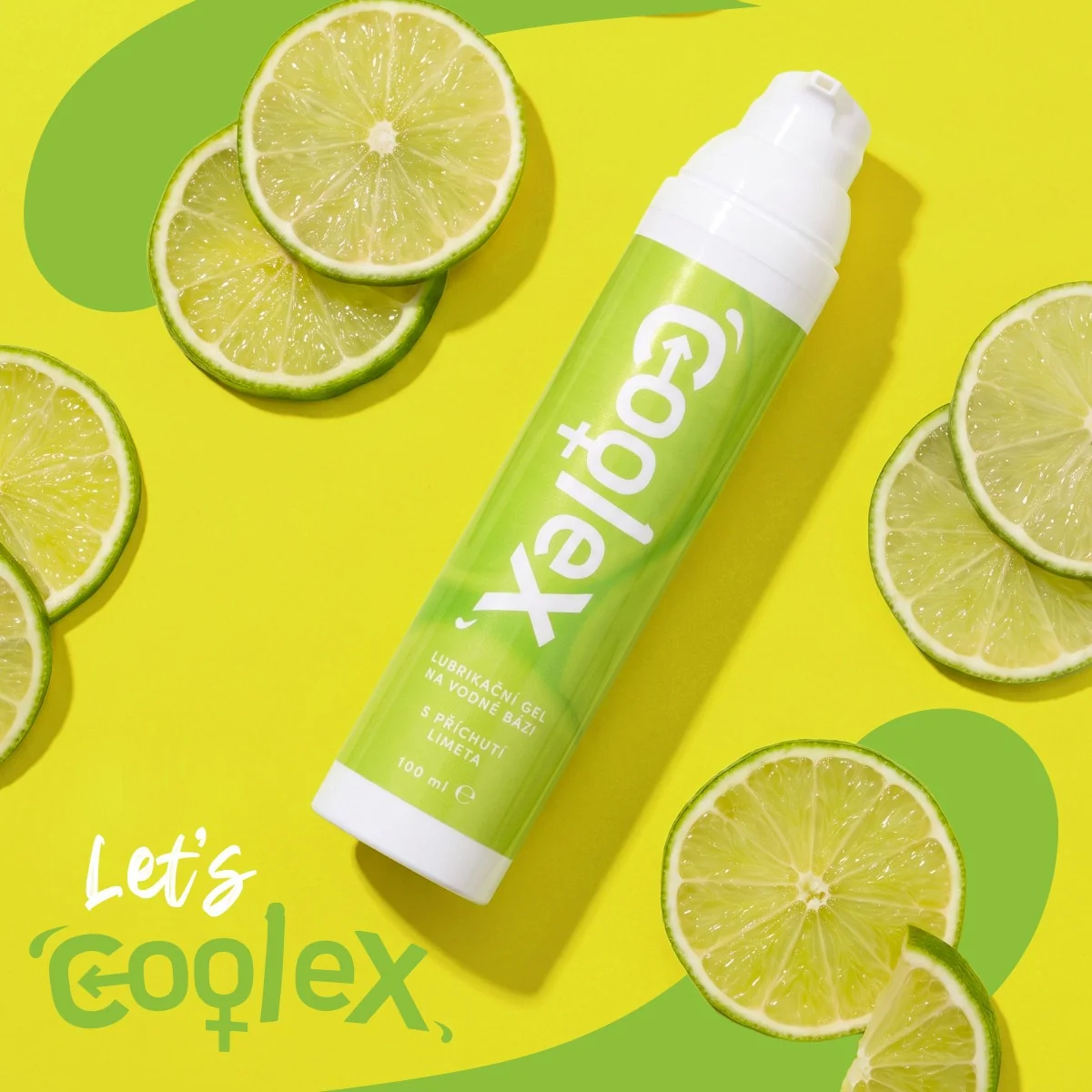 Coolex Lubrikační gel na vodní bázi limeta 100 ml airless