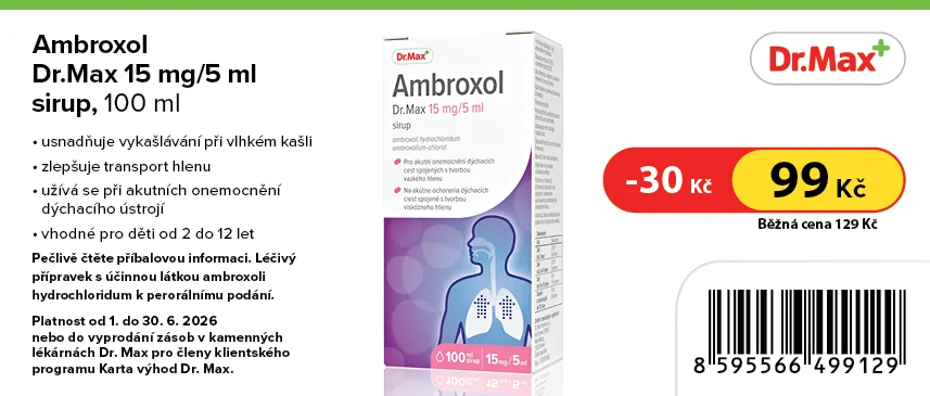 Dr. Max Ambroxol 15 mg/5 ml sirup 100 ml Dr. Max Ambroxol 15 mg/5 ml sirup 100 ml