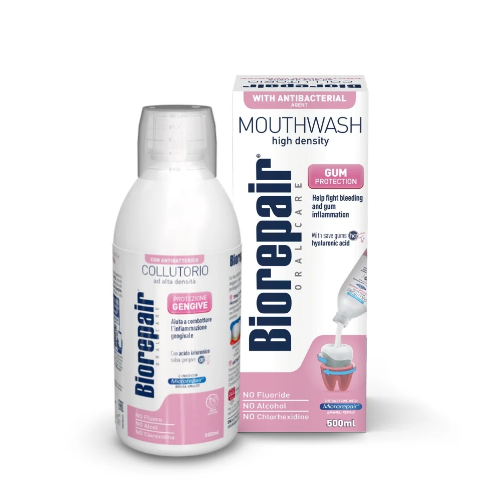 BioRepair Gum Protection antibakteriální ústní voda pro ochranu dásní 500 ml