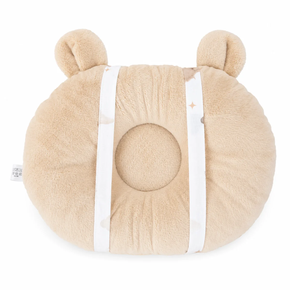 Baby Nellys Kojící polštář na ruku Bavlna/Minky, Medvídci, béžová