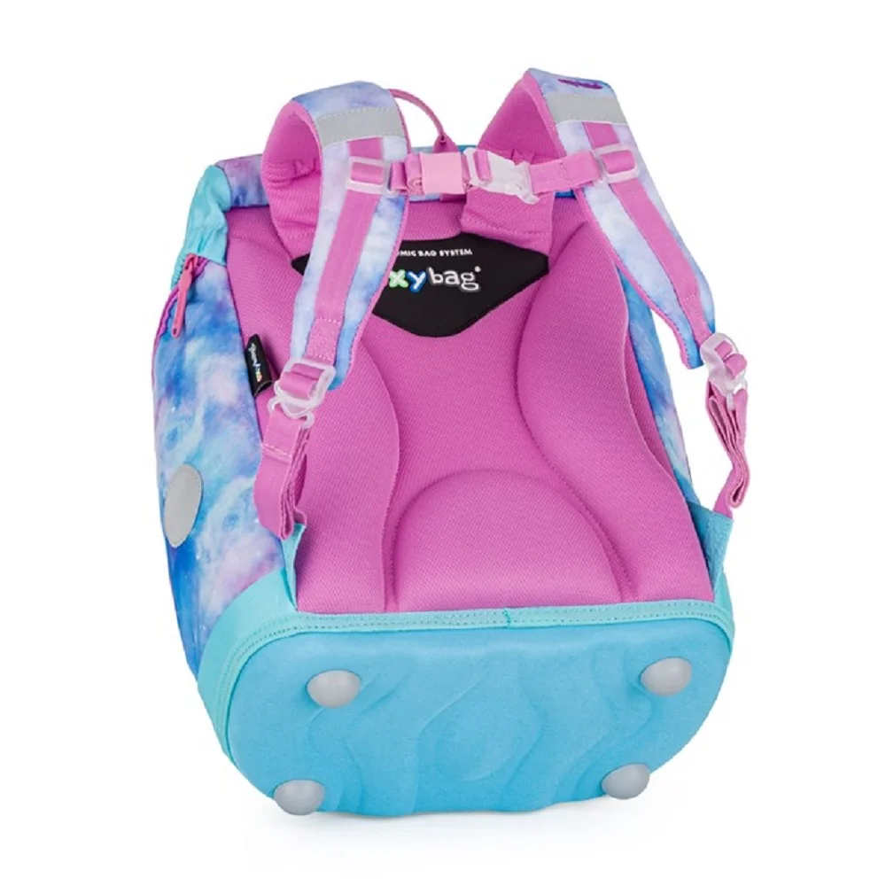 Oxybag OXY SHERPY - školní set Unicorn 4 ks: batoh, penál, sáček, placky batoh, penál, sáček