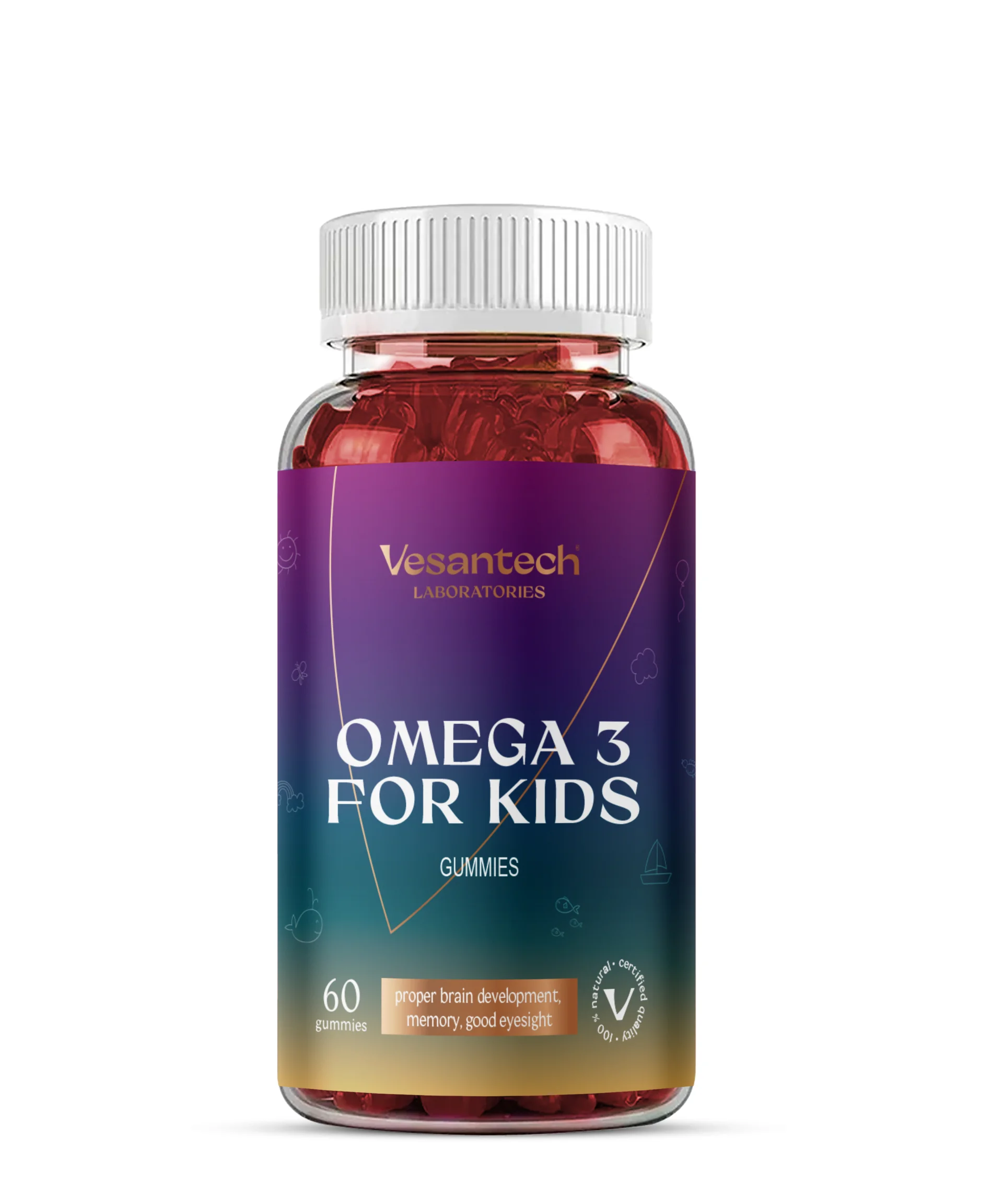 Zdravý svet Vesantech Omega 3 for kids Gummies