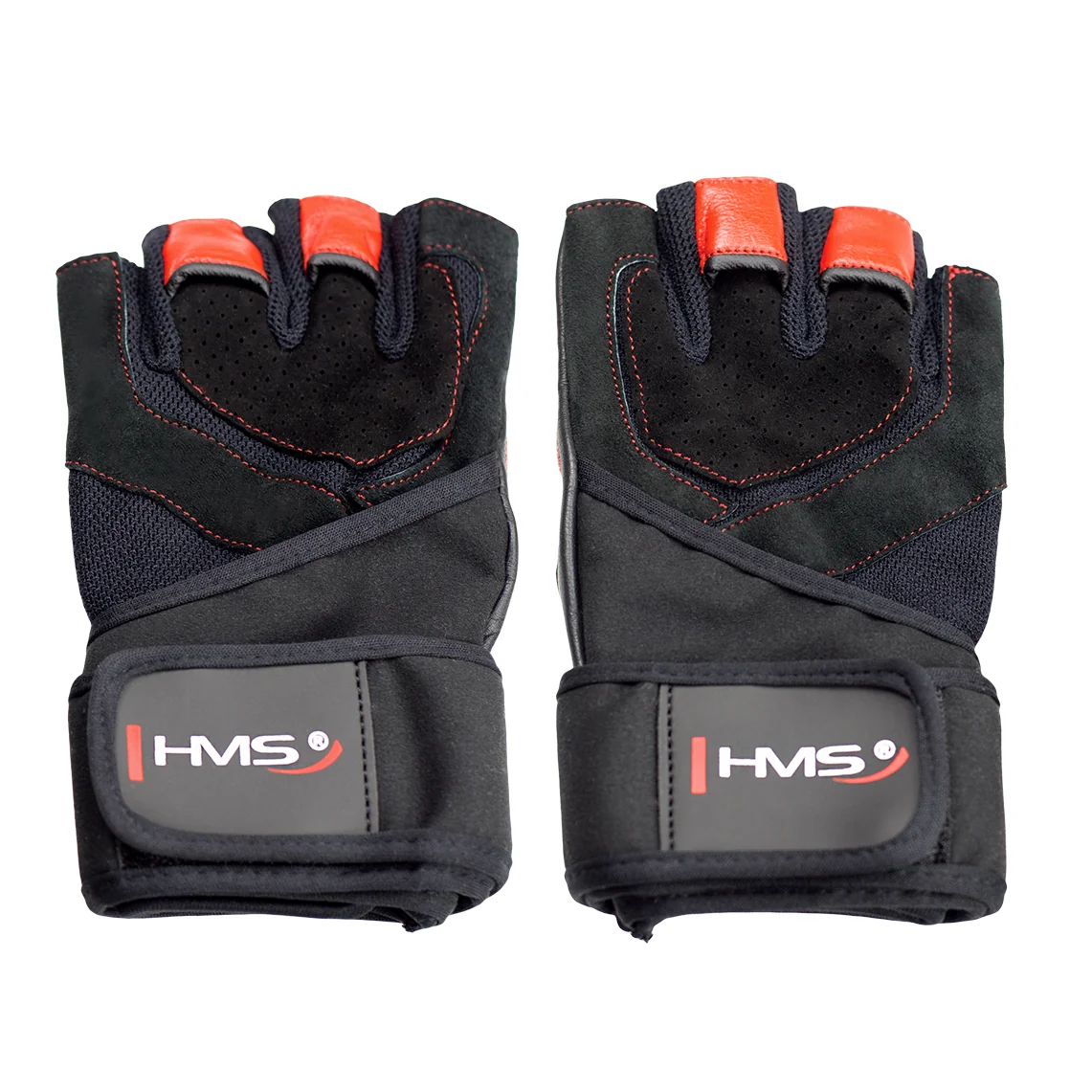 HMS FITNESS RUKAVICE ČERVENÉ RST01 Velikost: M