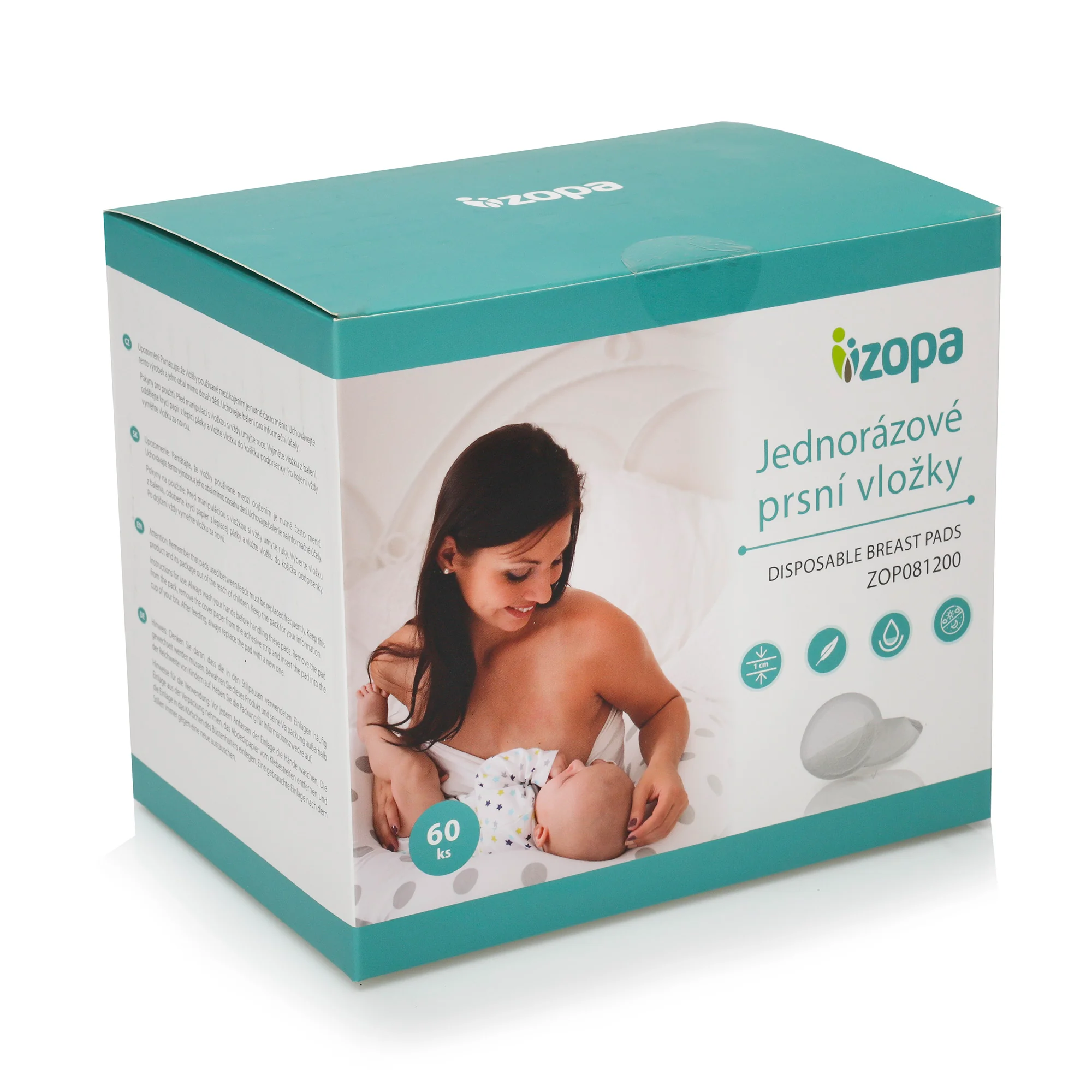 Zopa Jednorázové prsní vložky 60ks, White