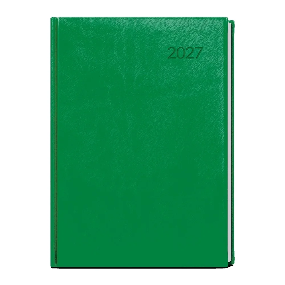 Baloušek Ctirad Vivella denní diář 2027, jasně zelený, A5 14,3 × 20,5 cm