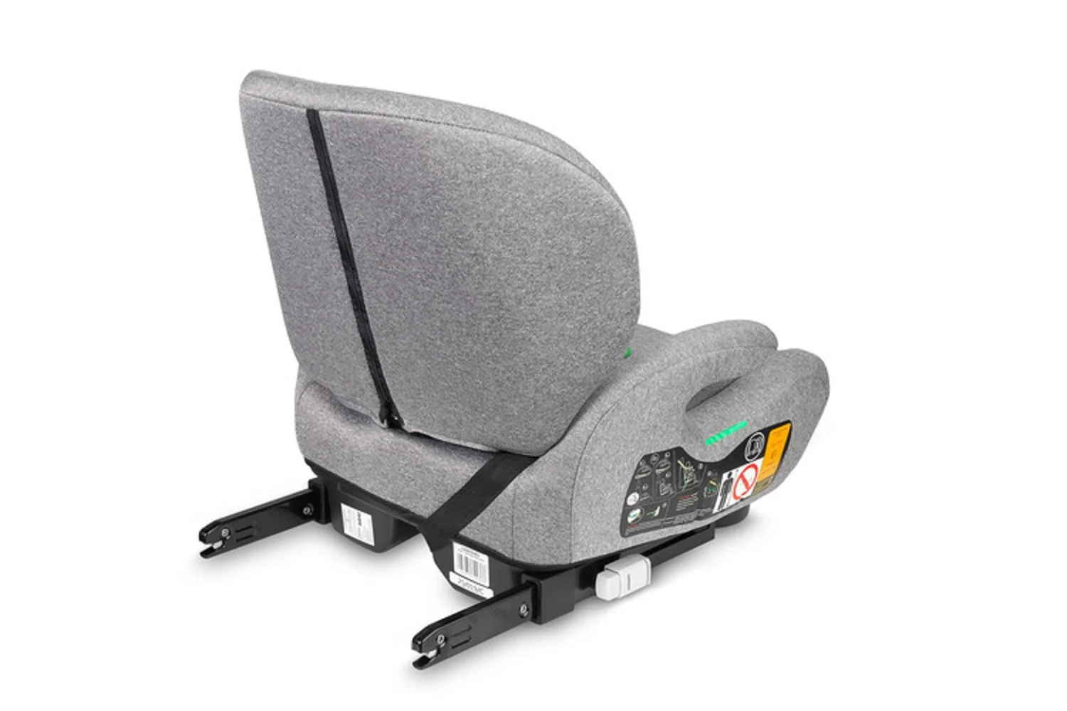 Caretero Podsedák, autosedačka Irbis i-Size 125–150 cm s ISOFIX – šedá