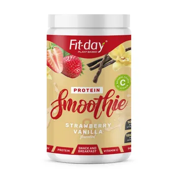 Fit-day Protein Smoothie jahoda a vanilka 900 g