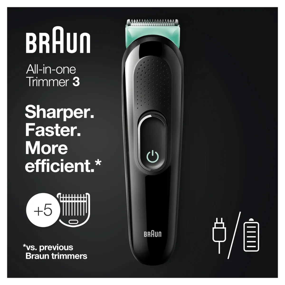 Braun MGK3321 zastřihovač vousů a vlasů