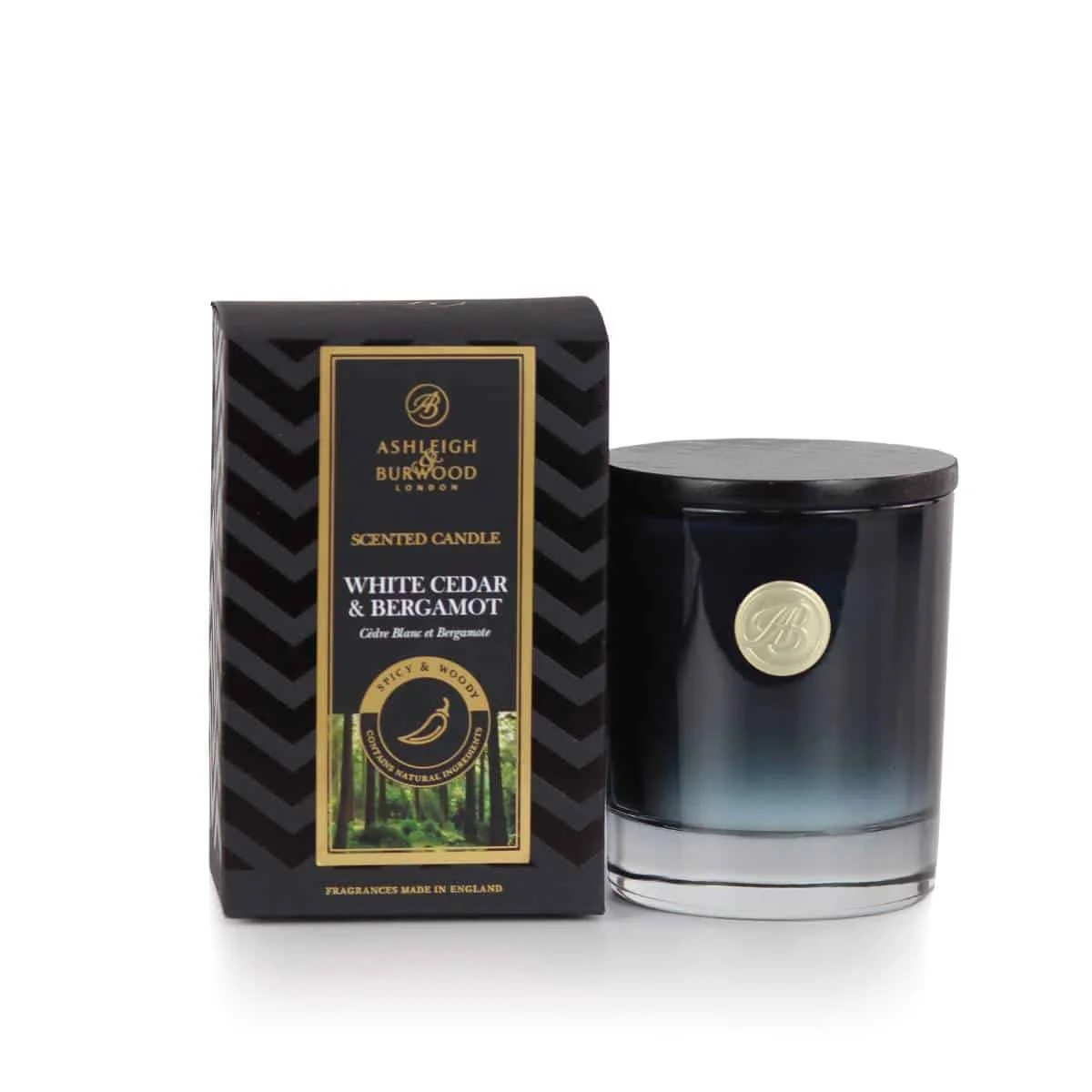 Ashleigh & Burwood London Vonná svíčka malá SIGNATURE - WHITE CEDAR & BERGAMOT, 65g