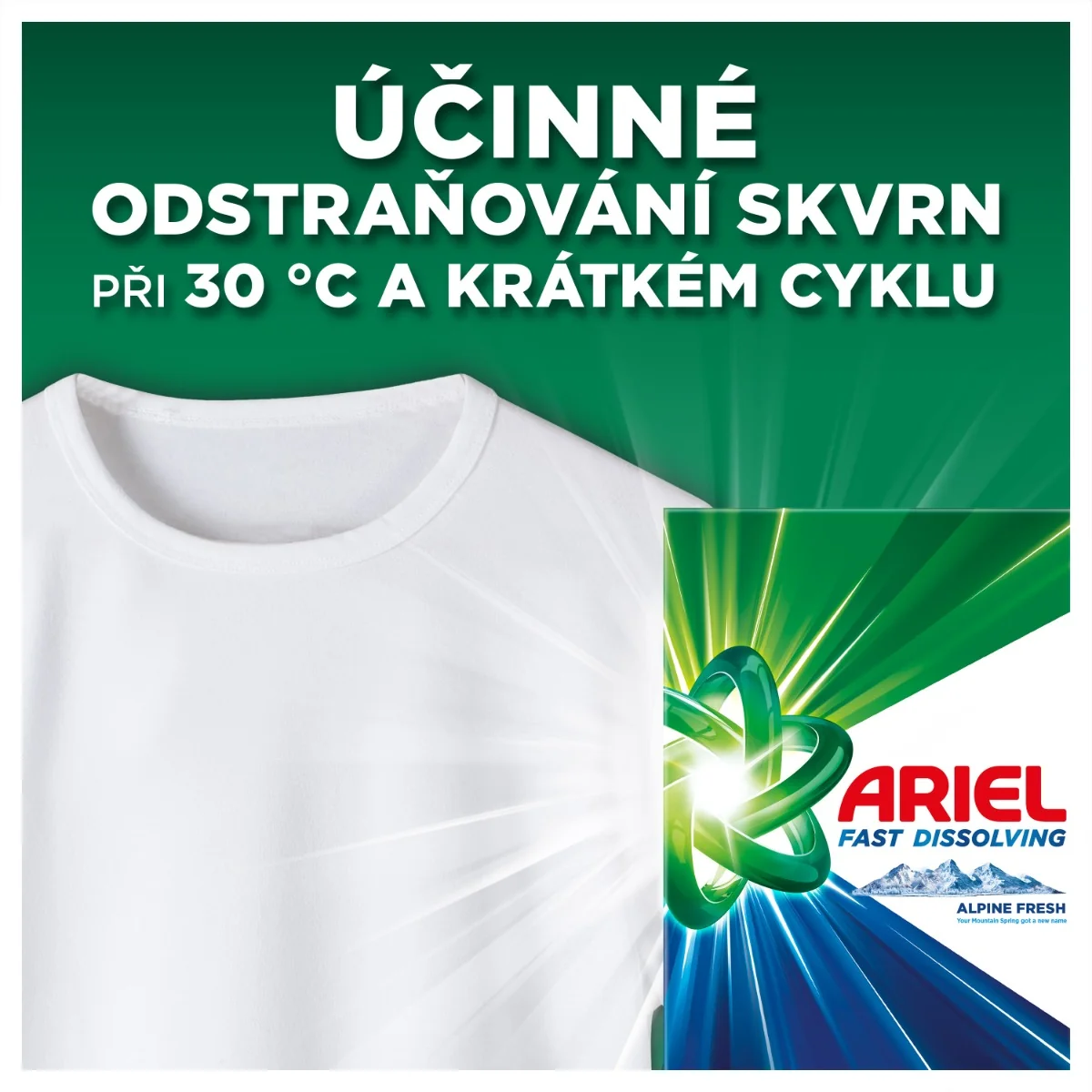 Ariel Alpine Fresh prášek na praní 3,465 kg 63 praní