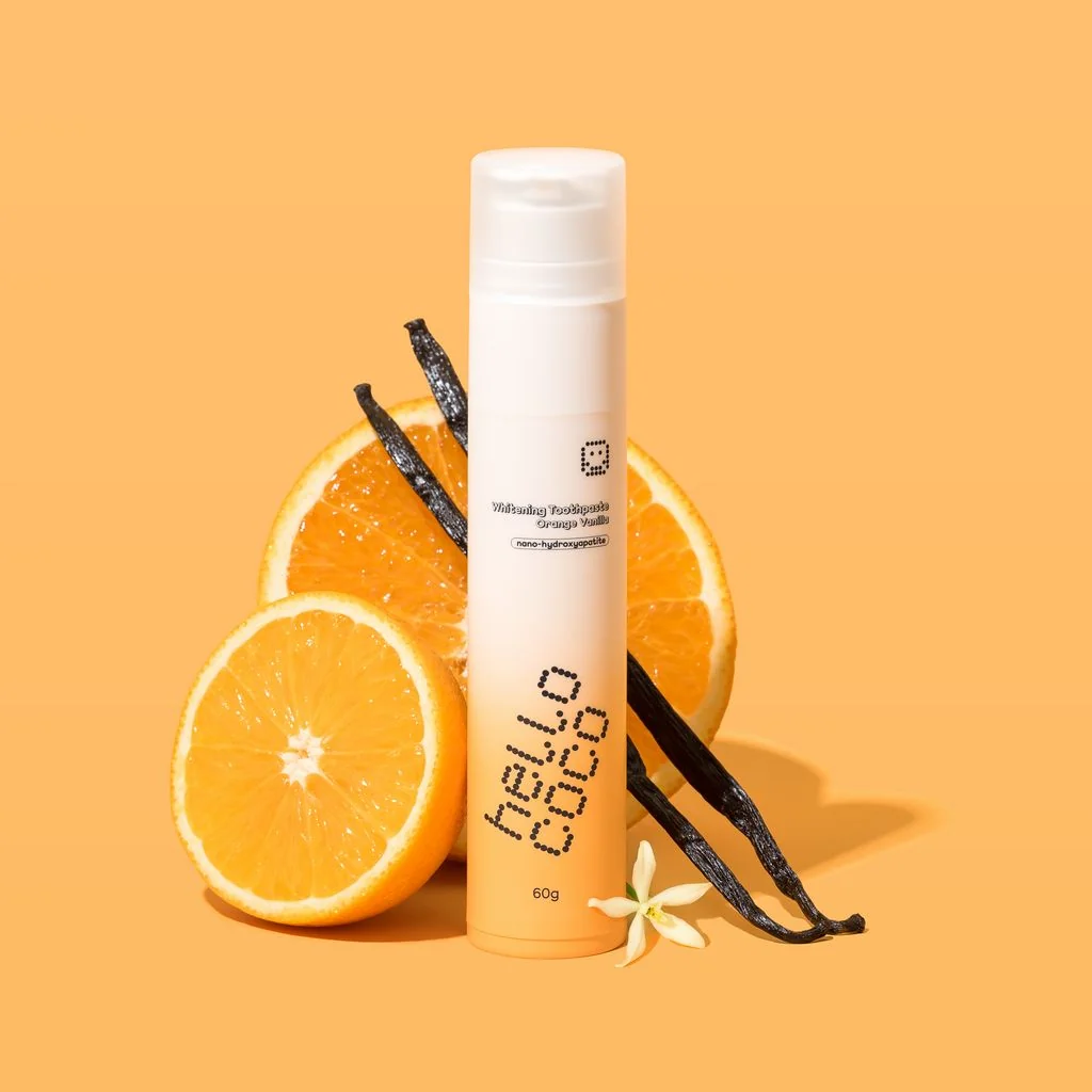Hello Coco n-HA Bělicí zubní pasta Orange Vanilla 60 g