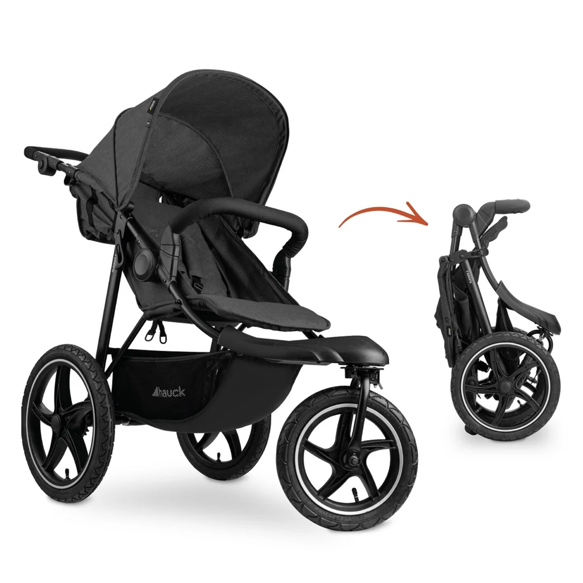 Hauck Sporťák Runner 2 CZ EDICE Melange grey