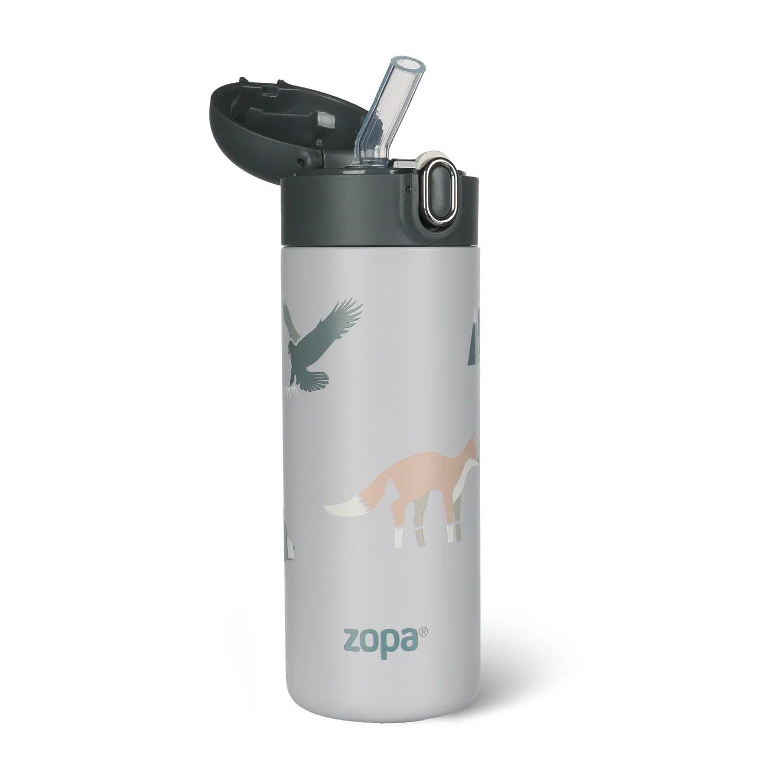 Zopa Termoska na tekutiny s brčkem 400 ml, Mountains 3 