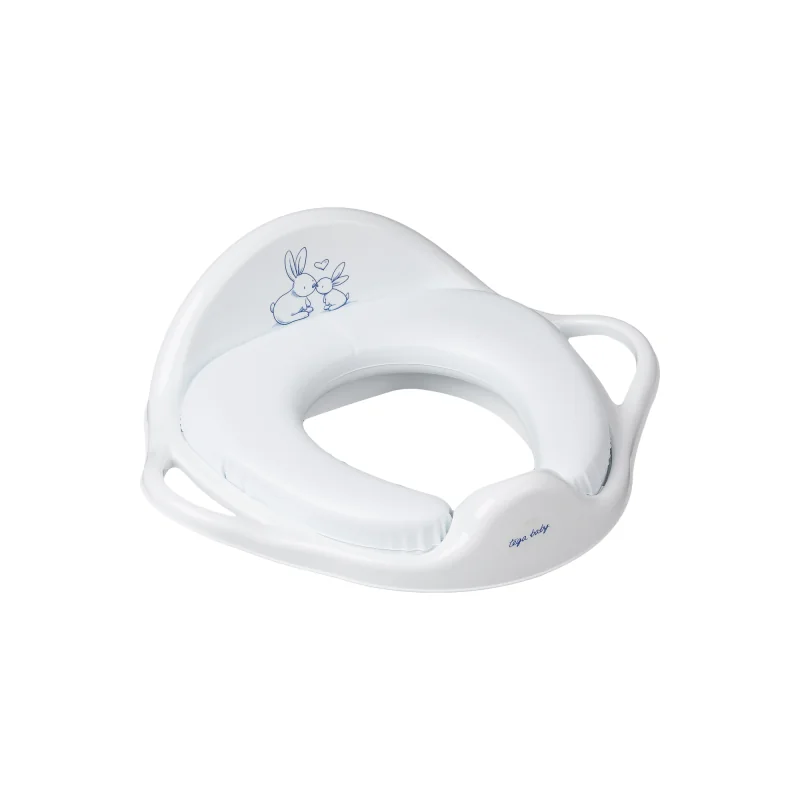 Tega Baby Adaptér, měkké treningové sedátko na WC Eco Bunny, bílé