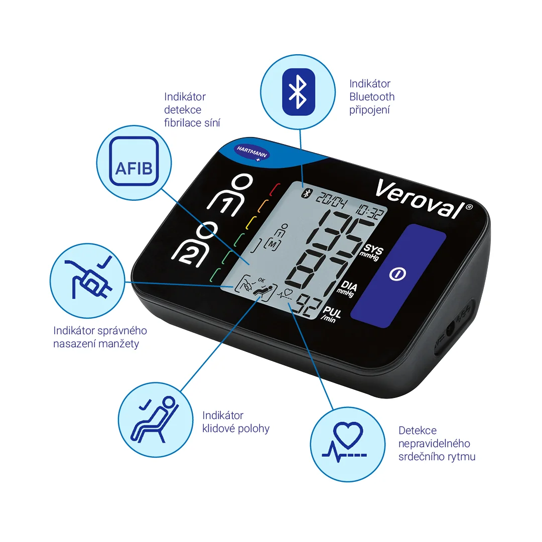 Veroval Compact+ connect digitální pažní tlakoměr