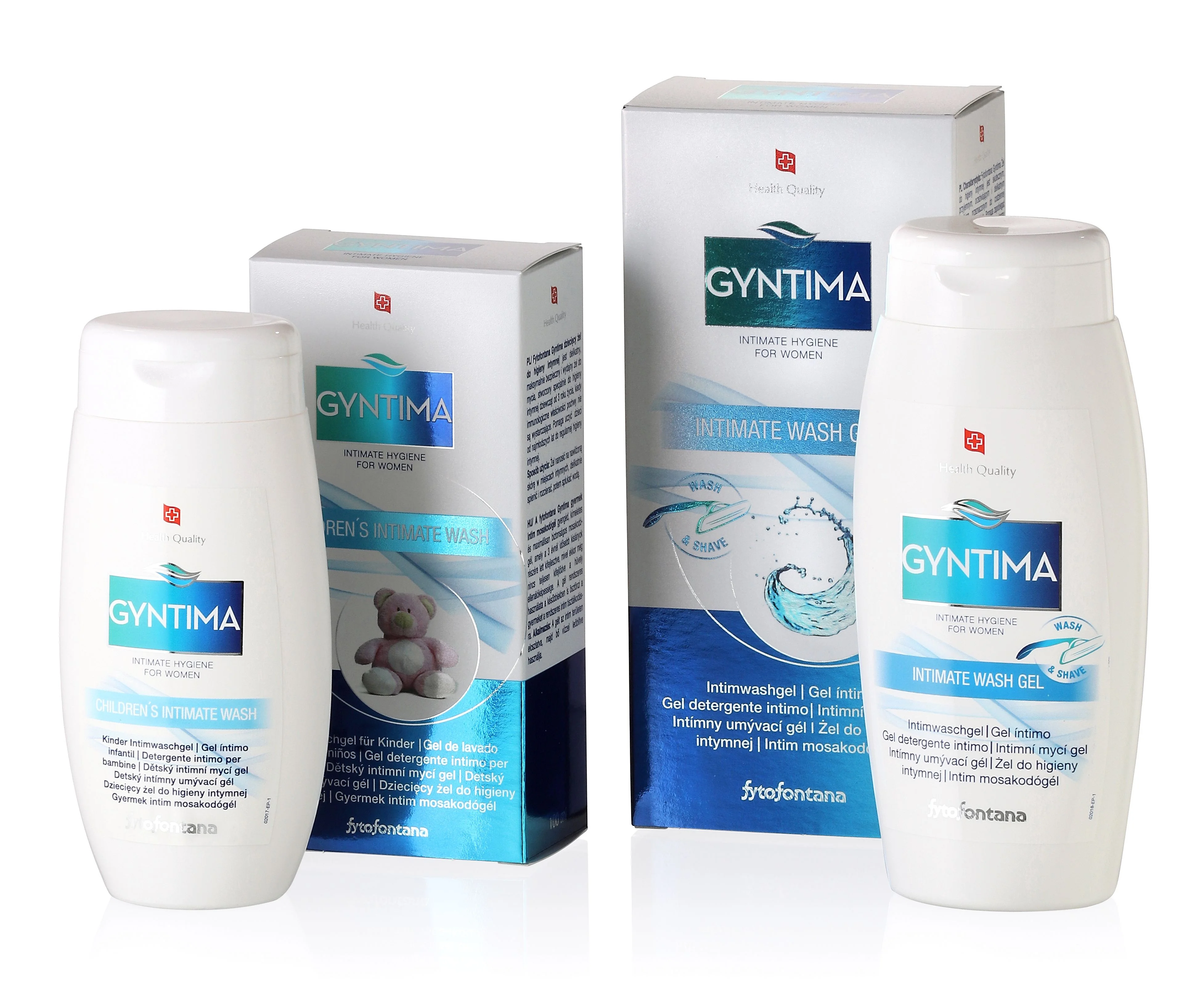 Gyntima Intimní mycí gel 200 ml + Dětský mycí gel 100 ml