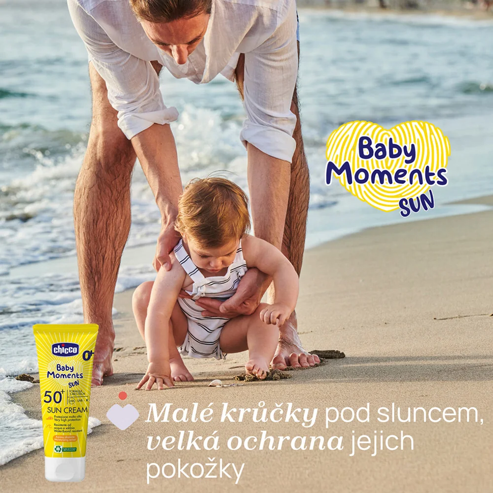 Chicco Dětský krém na opalování s minerály SPF50+ 0m+ 75 ml
