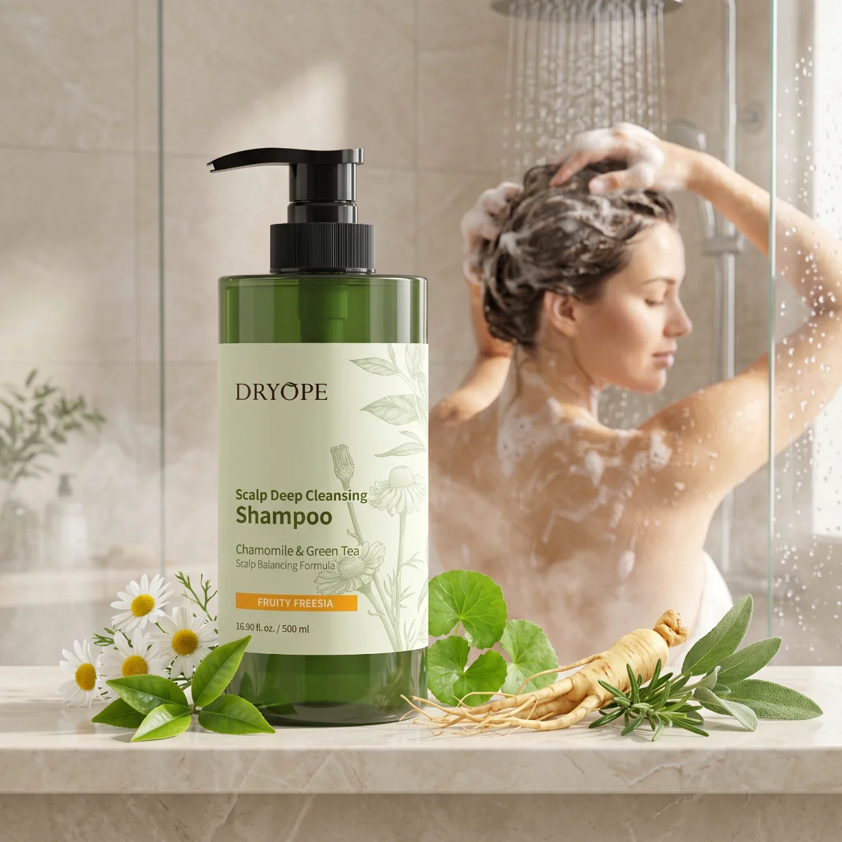 DRYOPE Fruity Freesia hloubkově čisticí šampon 500 ml