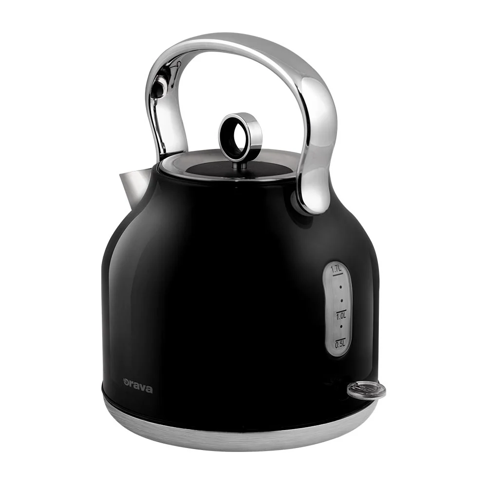 Orava Vintage černá rychlovarná konvice, 1,7 l