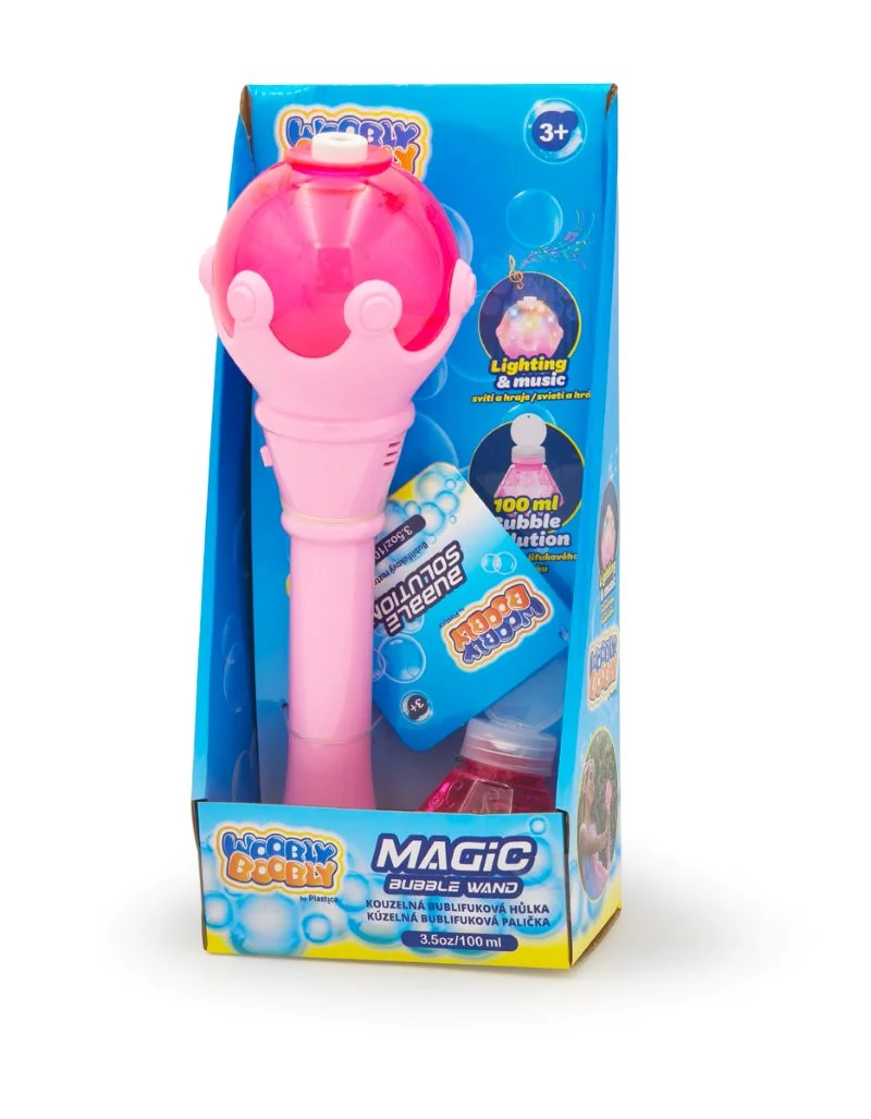 Plastica WOOBLY BOOBLY - Kouzelná bublinová hůlka se světlem a zvukem
