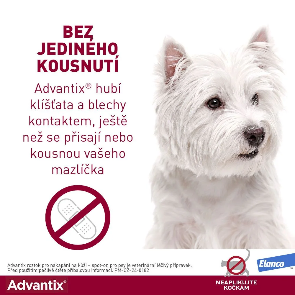 Advantix pro psy 10-25 kg spot-on 4x2,5 ml