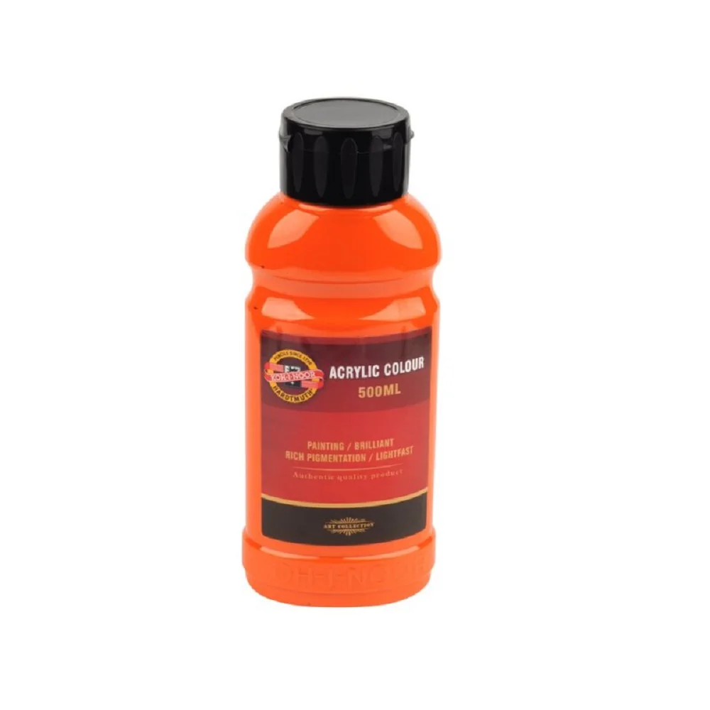 KOH-I-NOOR 1627/0230 - akrylová barva 500 ml, tmavě oranžová