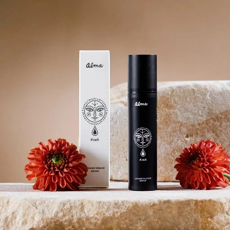 Alma Luxusní olejové sérum s Bakuchiolem, extraktem z akrtické řasy a Q10 Áine 50 ml