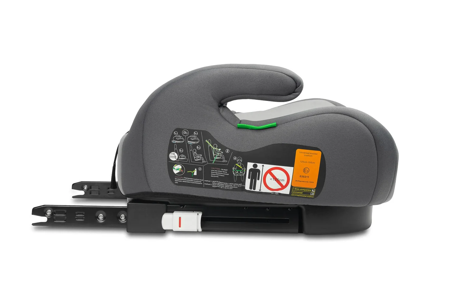 Caretero Podsedák do auta, isofix I-SIZE Puma - šedý